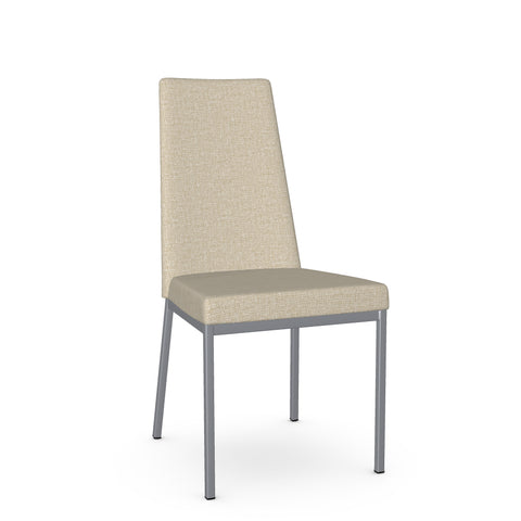 Linea Pebble With Grey Legs - Dining Chair Amisco (Set Of Two)