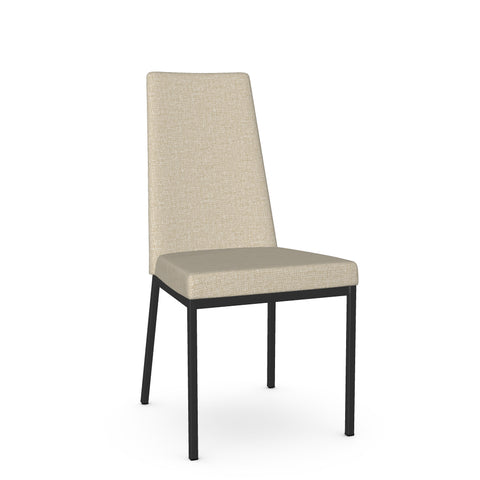 Linea Pebble With Black Legs - Dining Chair Amisco (Set Of Two)