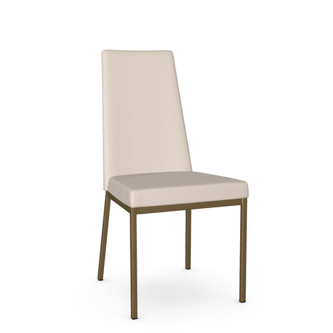 Linea Oyster With Gold Legs - Dining Chair Amisco (Set Of Two)