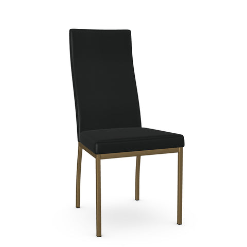 Licorice Curve With Gold Legs - Dining Chair Amisco (Set Of Two)