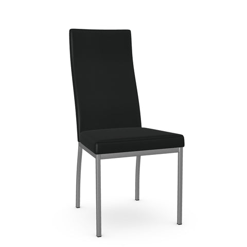 Licorice Curve With Grey Legs - Dining Chair Amisco (Set Of Two)