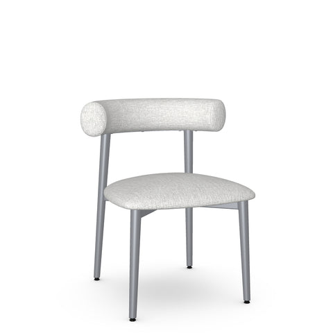 Barbara Pixel With Grey Legs - Dining Chair Amisco (Set Of Two)