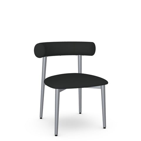 Barbara Ink With Grey Legs - Dining Chair Amisco (Set Of Two)