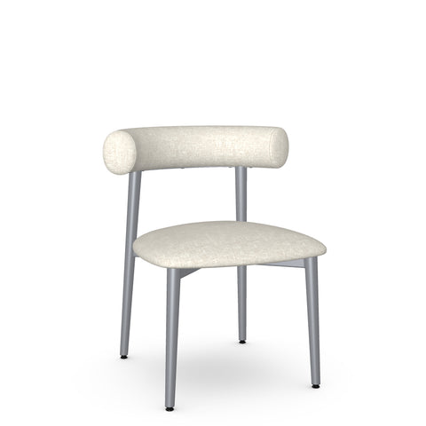 Barbara Whisper With Grey Legs - Dining Chair Amisco (Set Of Two)