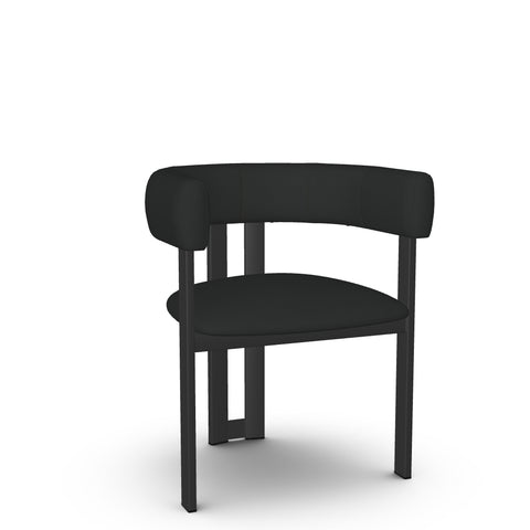 Clarissa Ink With Black Legs - Dining Chair Amisco