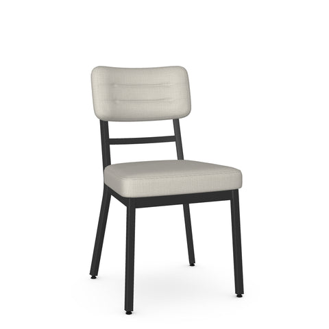 Phoebe Greige With Black Legs - Dining Chair Amisco (Set Of Two)