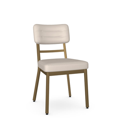 Phoebe Oyster With Gold Legs - Dining Chair Amisco (Set Of Two)