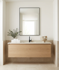 modern black wall mirror