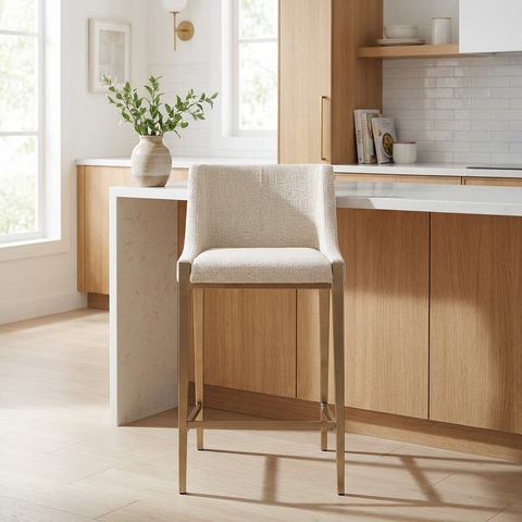 Dionne Oatmeal - Counter Chair Sunpan
