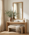 modern wood wall mirror