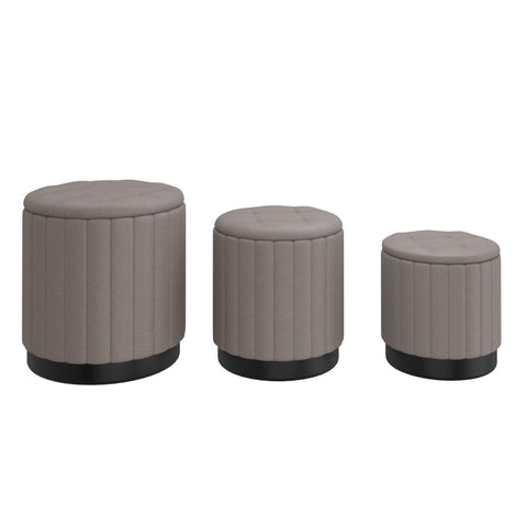 Lexi Grey - Ottoman (Set Of Three) WW