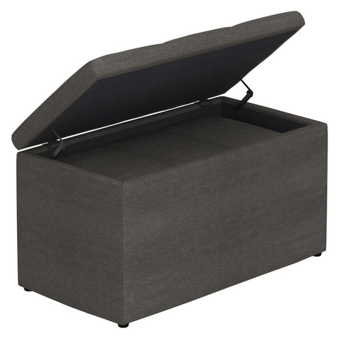 Levi Charcoal - Ottoman/Bench (Set Of Two) WW