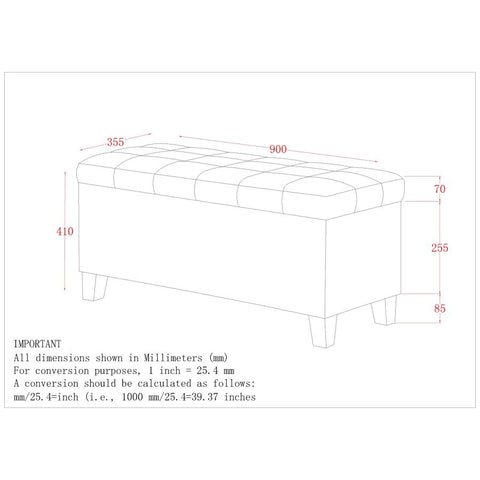 Lila Grey - Ottoman/Bench WW