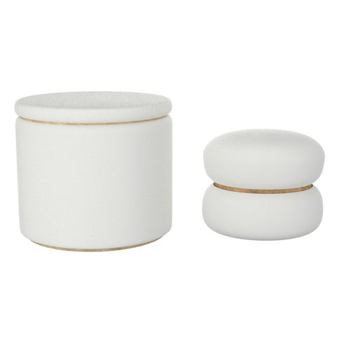 Cecily Ivory - Ottoman (Set Of Two) WW