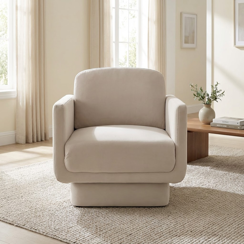 Everton Taupe - Accent Chair Sunpan