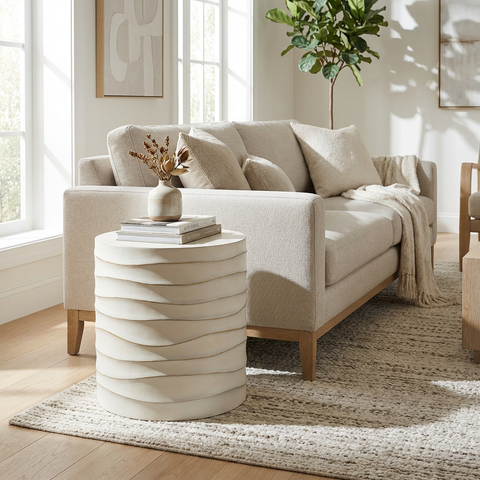 Corey Cream - End Table Sunpan