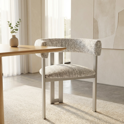 Clarissa Pixel With Grey Legs - Dining Chair Amisco