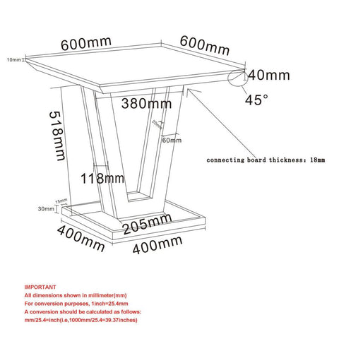 Forna - End Table WW