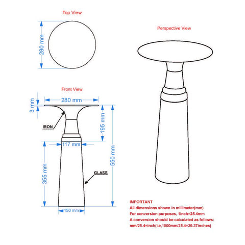 Indigo Brown - End Table WW