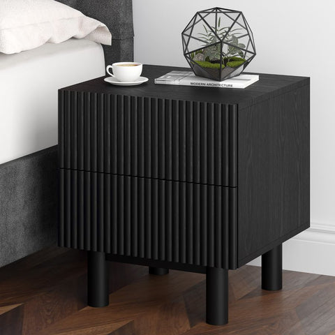 Sangra Black - End Table/Nightstand WW