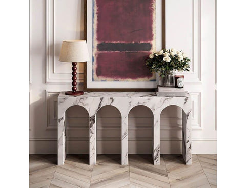 Atticus Bulgari White - Console Table WW