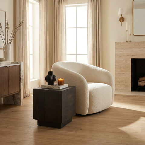 modern wood end table