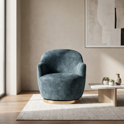 Casey Petrol - Accent Chair Sunpan