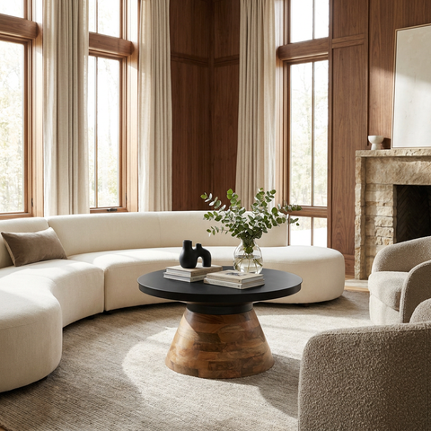 Boden Mango Wood & Iron Coffee Table