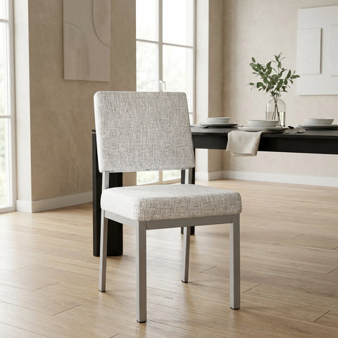 Mathilde Pixel With Grey Legs - Dining Chair Amisco (Set Of Two)