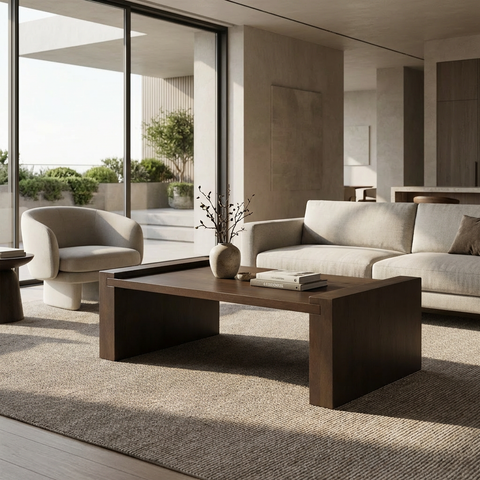 Wesson Dark Brown - Coffee Table Mercana