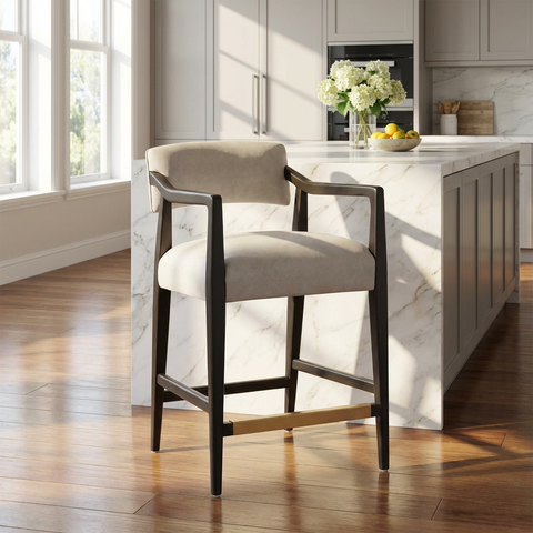 Keagan Light Grey - Counter Chair Sunpan
