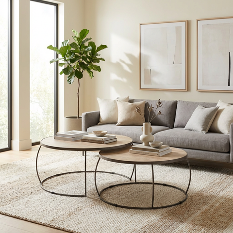 Clapp Light Brown - Coffee Table Mercana (Set Of Two)