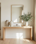 modern wood wall mirror