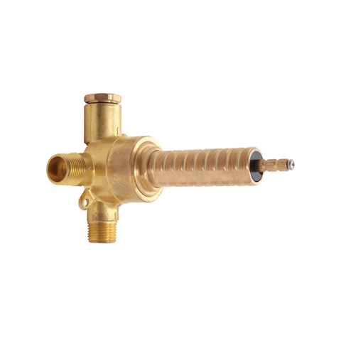 61934 2- or 3-Way Independent Diverter Rough-In Valve with Shut-Off Option - Aquabrass