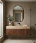 modern black wall mirror
