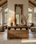 modern wood wall mirror