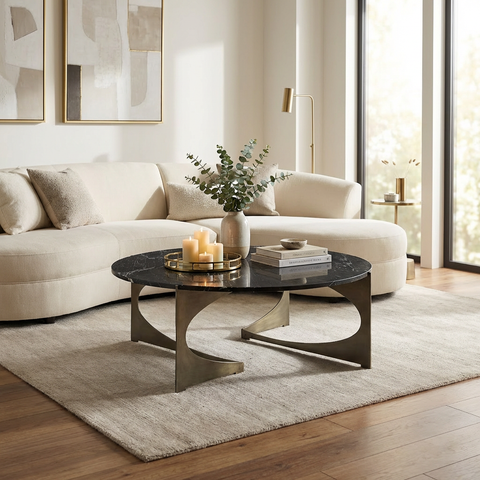 Reinhold Black - Coffee Table Mercana