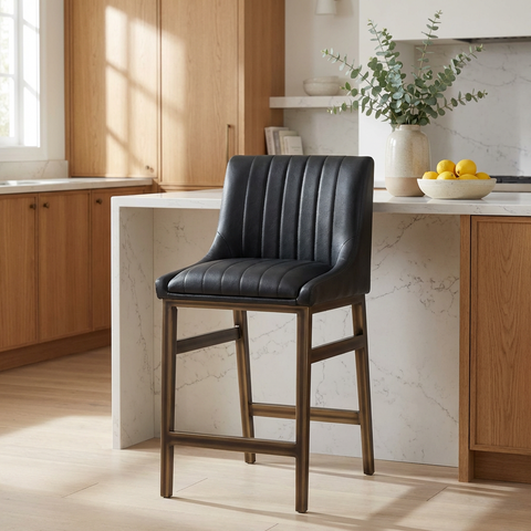 Halden Black - Counter Chair Sunpan