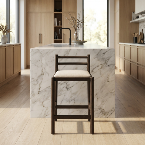 Sam Dark Brown - Counter Chair Mercana