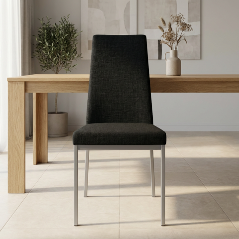 Linea Versailles With Grey Legs - Dining Chair Amisco (Set Of Two)