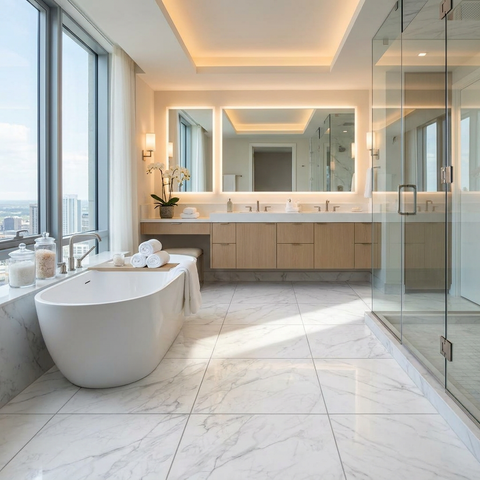 marble look floor tile