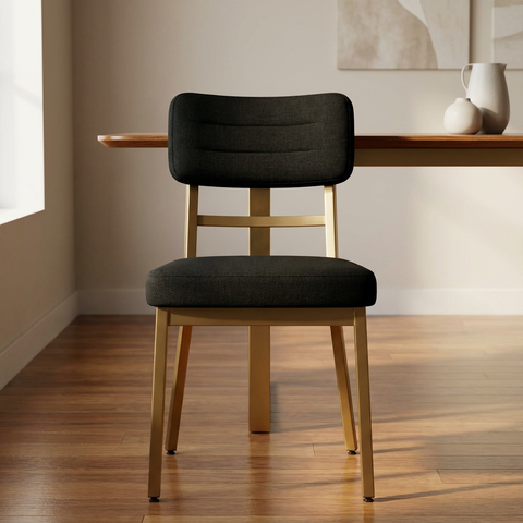 Phoebe Versailles With Gold Legs - Dining Chair Amisco (Set Of Two)