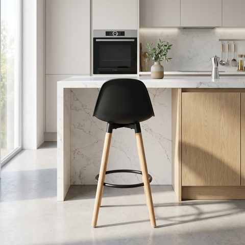 Diablo Black - Counter Chair WW (Set Of Two)