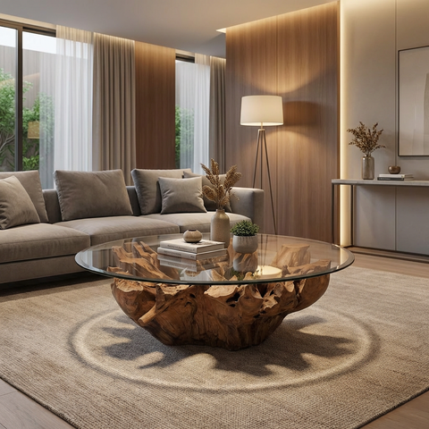 Natura Round Root 42” - Coffee Table SIF