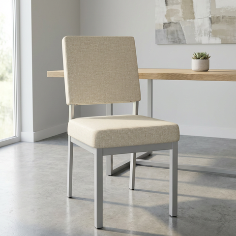Mathilde Pebble With Grey Legs - Dining Chair Amisco (Set Of Two)