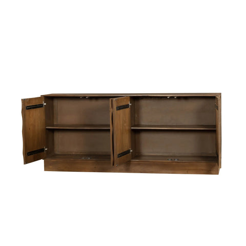 solid mango wood storage cabinet