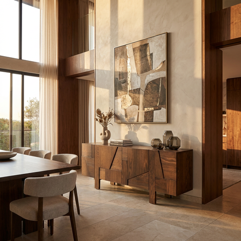 oak wood sideboard cabinet