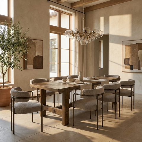 Abstract Oak Dining Table-1