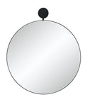 modern black wall mirror