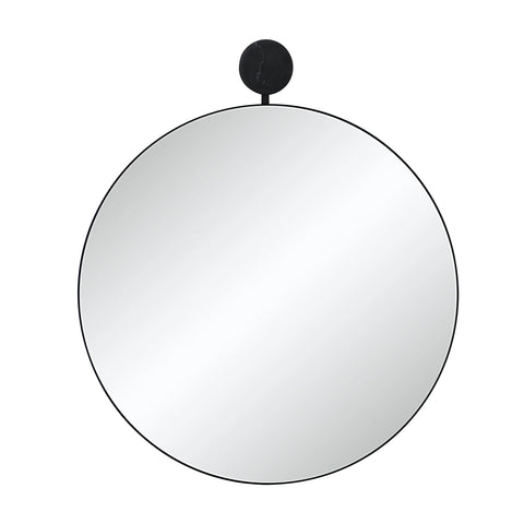 modern black wall mirror